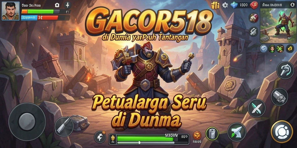 Tampilan gameplay GACOR518 yang penuh petualangan dan tantangan menarik.