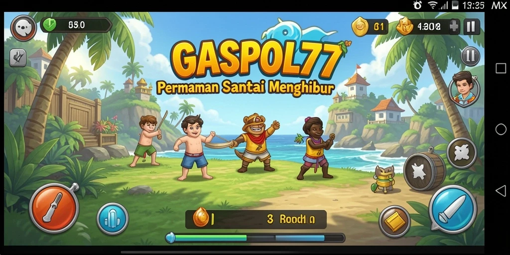 Tampilan gameplay seru dan menantang dari GASPOL77.