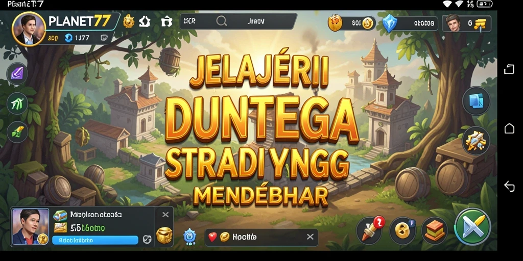 Tampilan gameplay PLANET77 yang penuh strategi dan aksi.