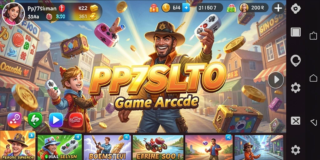 Tampilan gameplay seru dari PP7SLOT yang penuh warna.