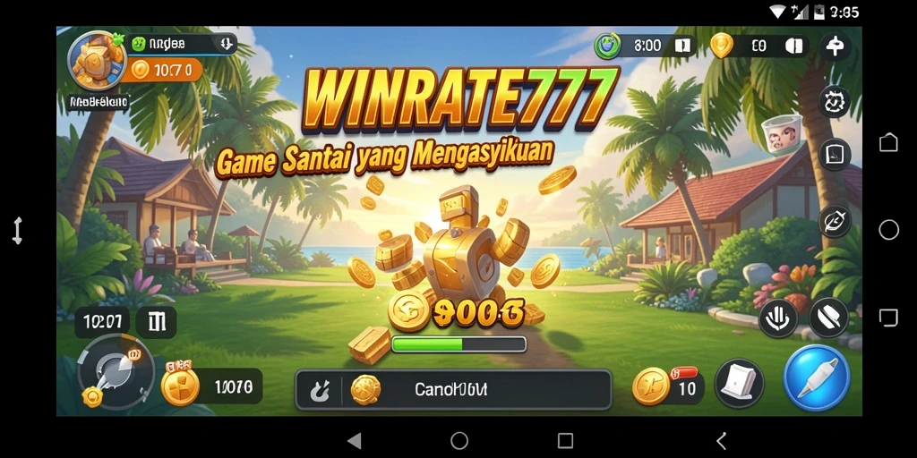 Tampilan gameplay <strong>WINRATE777</strong> yang ceria dan mengasyikkan.